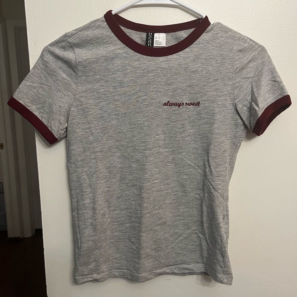 H&M Gray Baby Tee Size XS